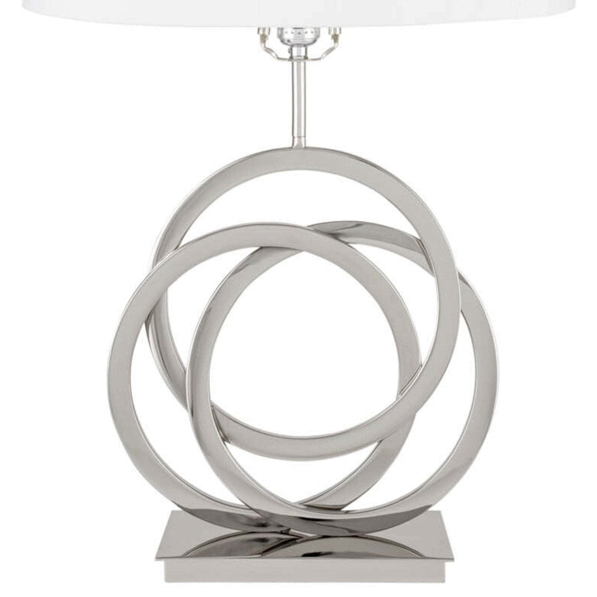 Origami Circles Chrome Table Lamp / Bedroom & Living Room Lighting