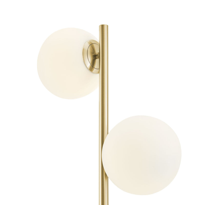 Anechdoche Modern Floor Lamp in Gold and White 