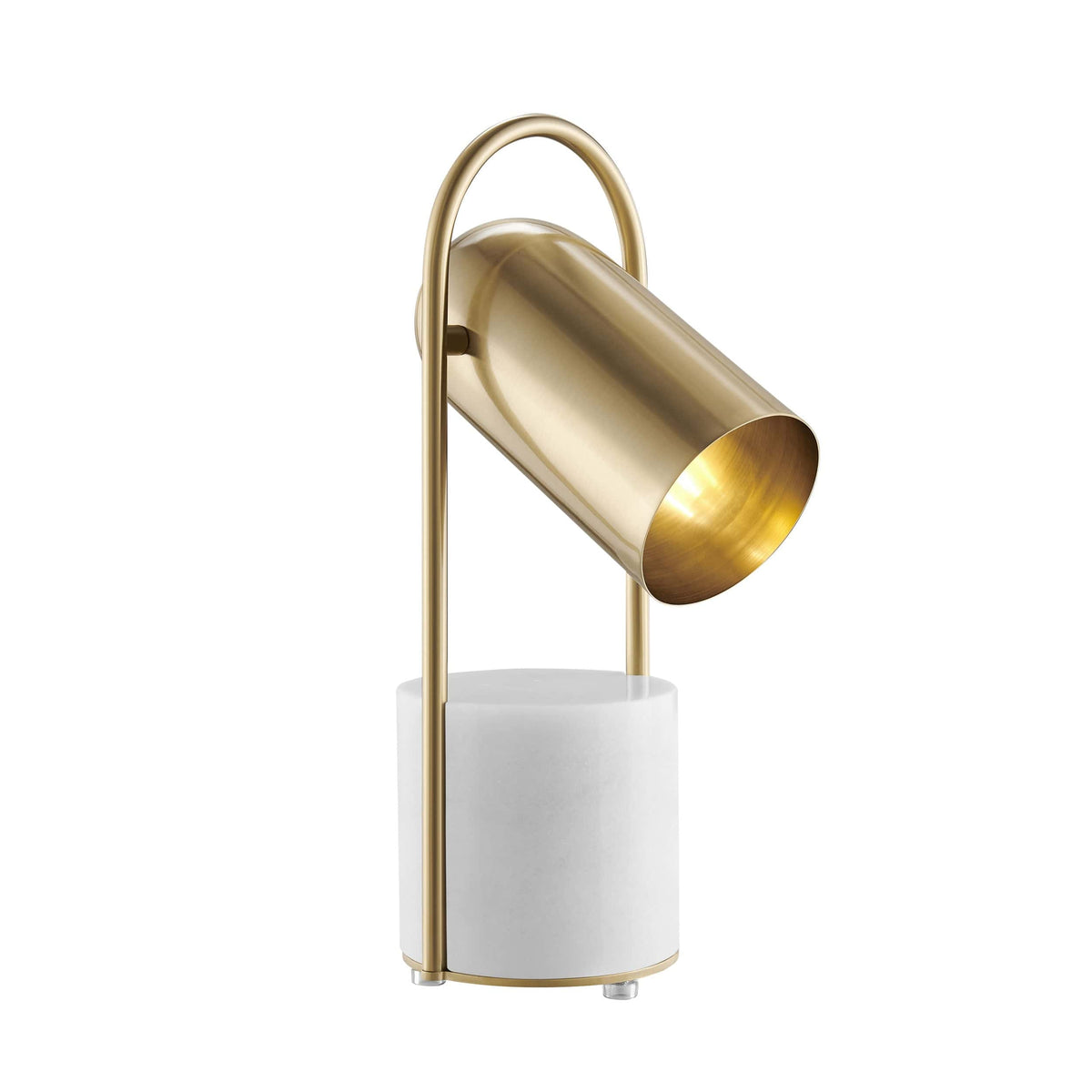 Chrysalism Gold and Marble Table Lamp - Spot Light