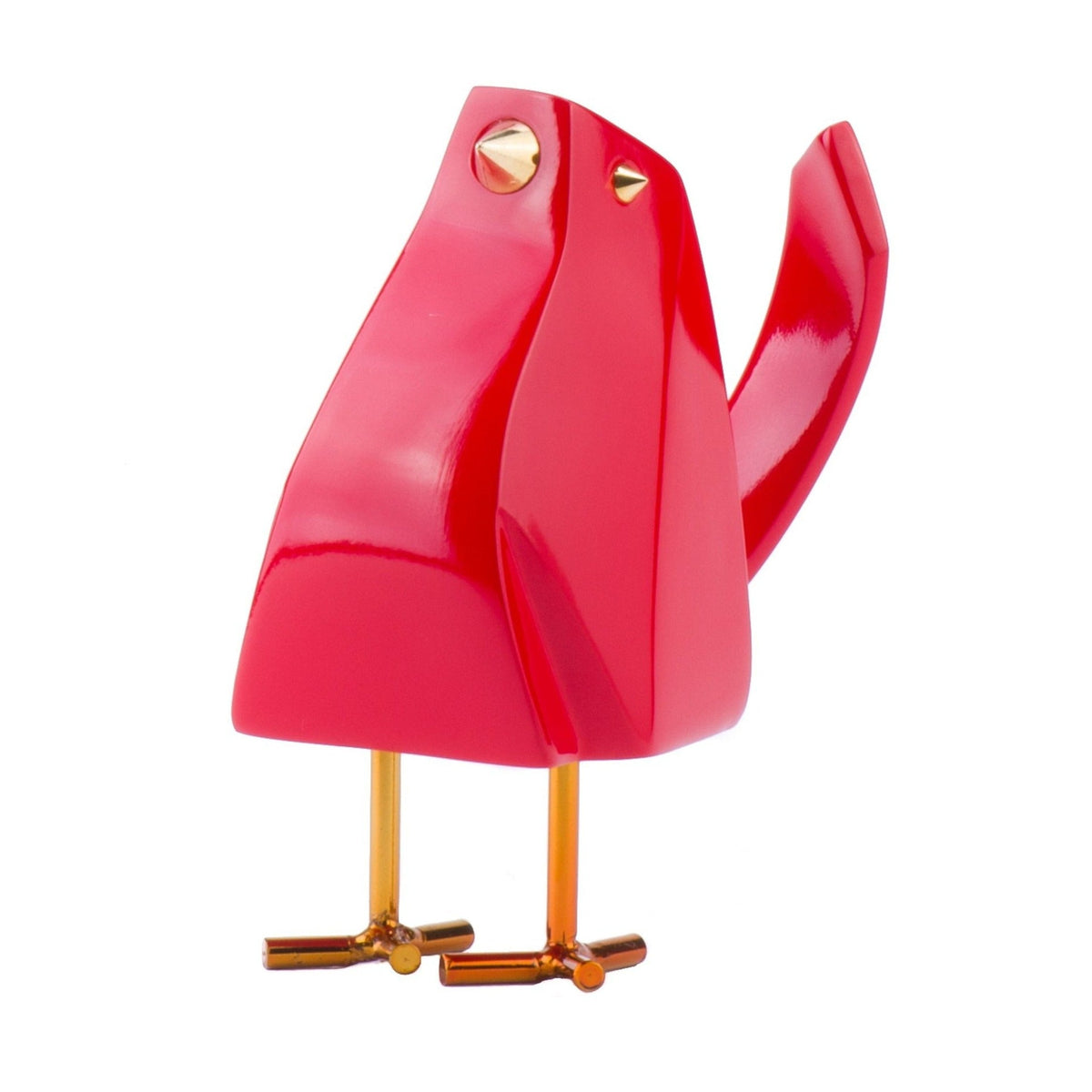 Bird Sculpture in Red / Decorative Objects / Figurine