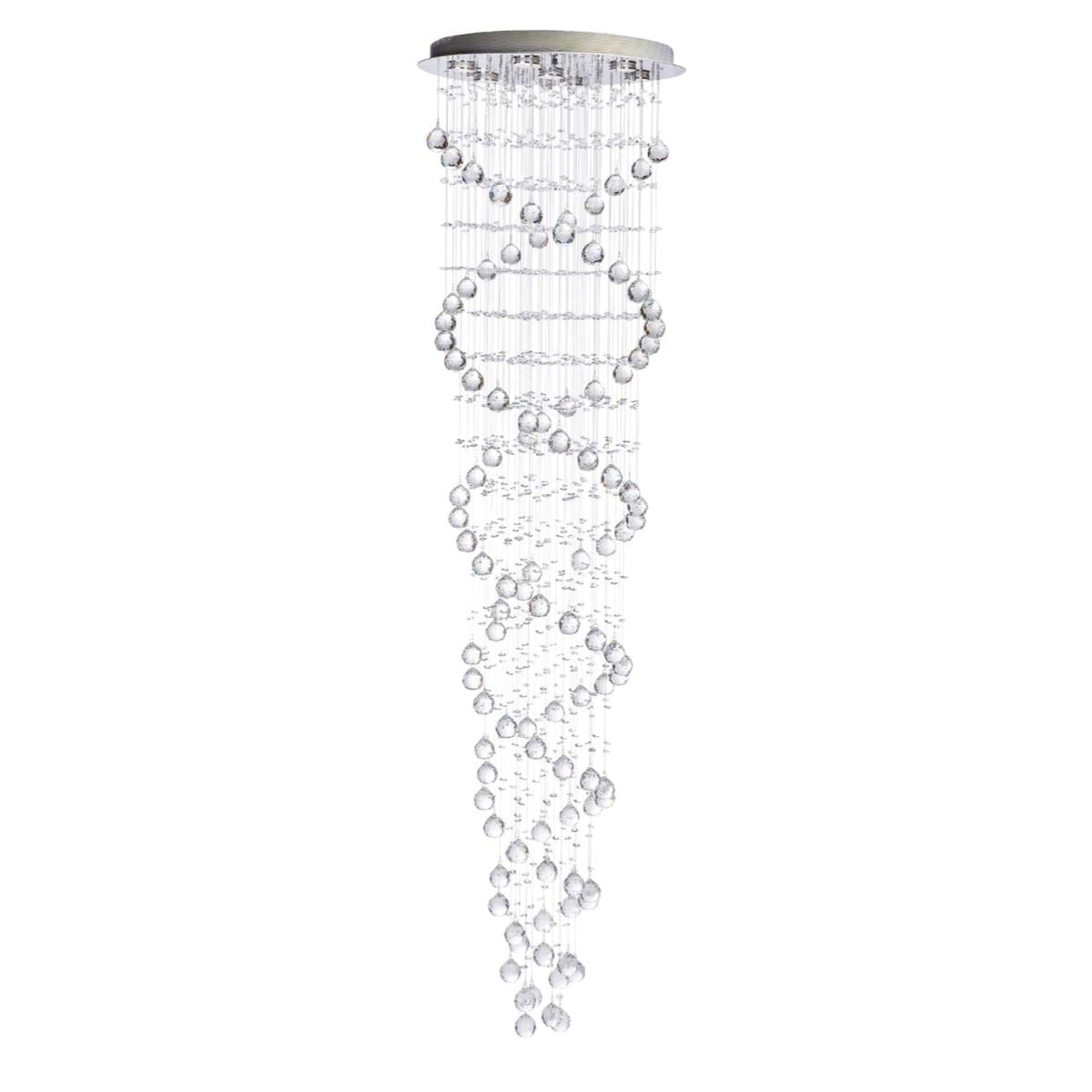 Finesse Decor Crystal Chandelier Double Helix with 7 Lights