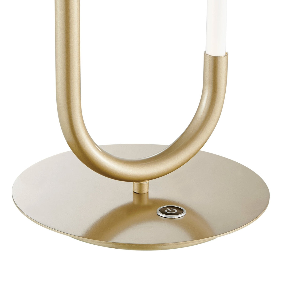 LED Single Clip Modern Table Lamp in Sandy Gold