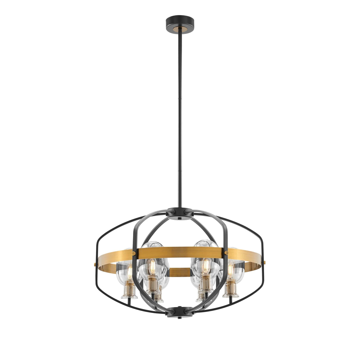 Finesse Decor Opia Vintage Gold and Black Chandelier