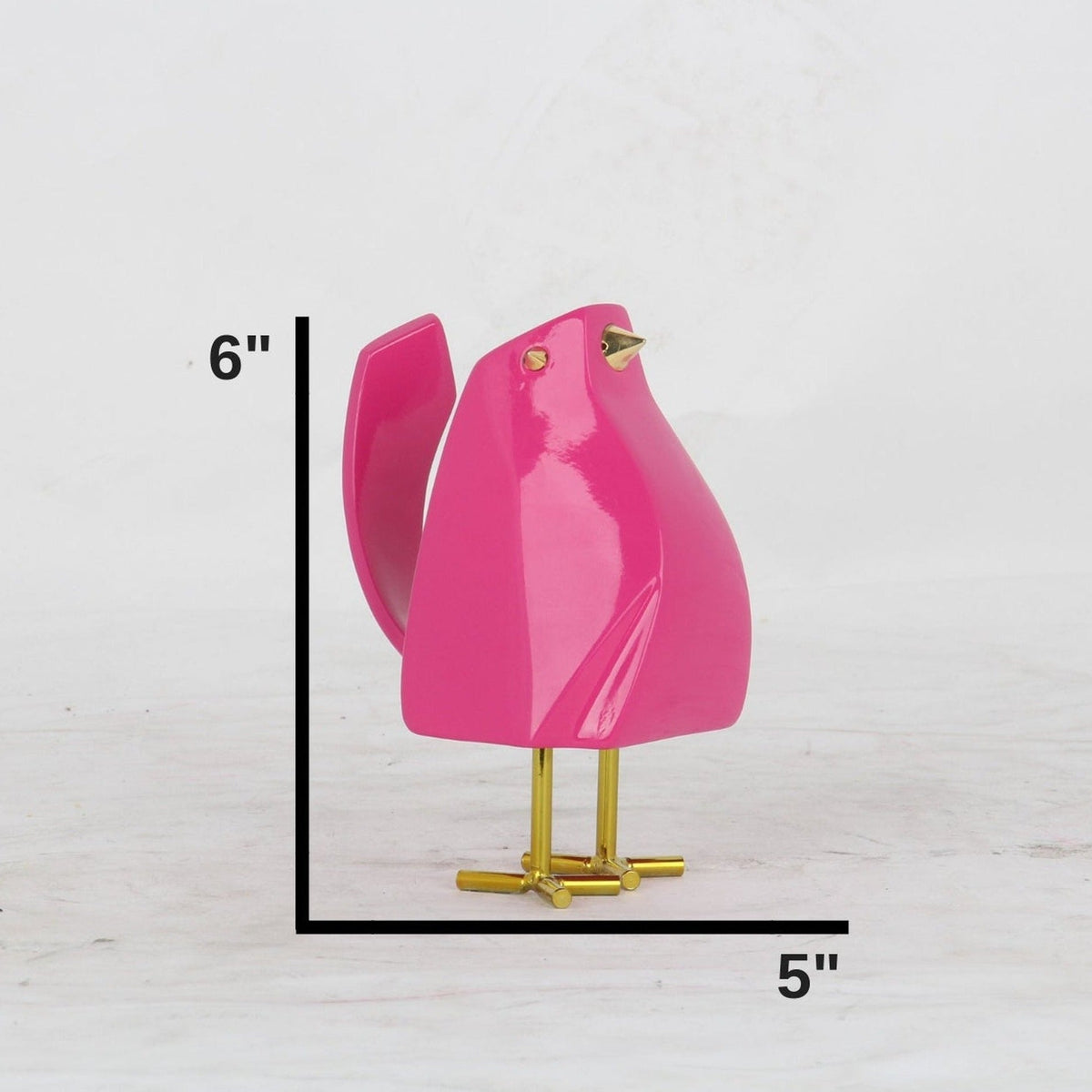Set of Five Bird Sculptures / Multi-Color / Modern Statues