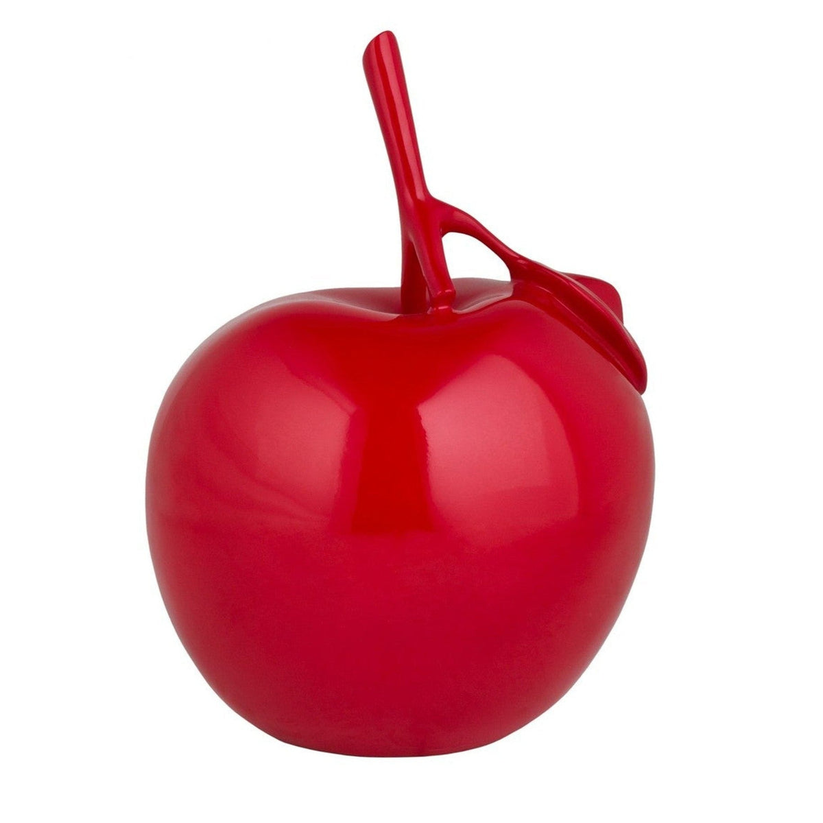 Apple Sculpture Solid Color in Red