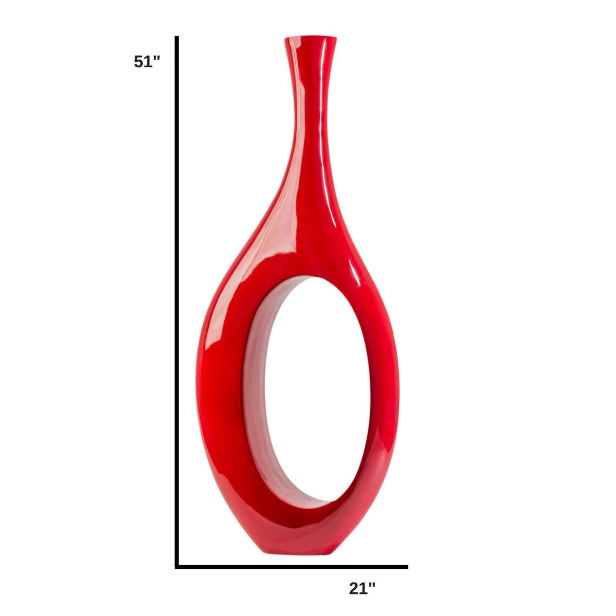 Trombone Vase / Large Red