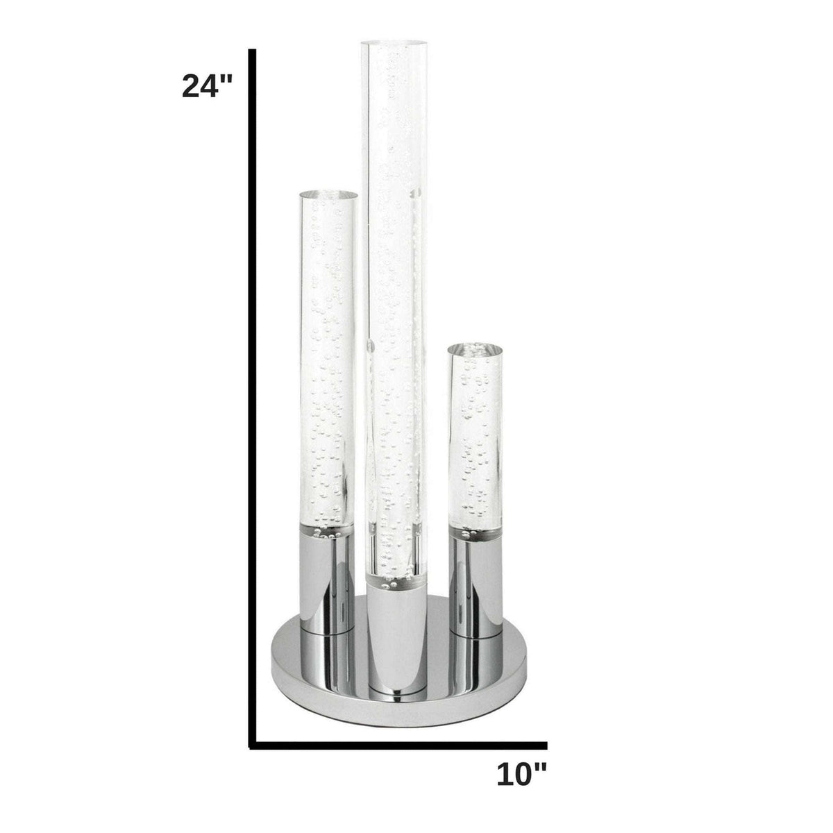 Acrylic Cylinders Modern Table Lamp with 3 Lights