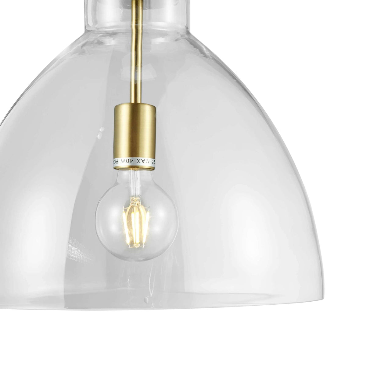 Cronus LED Gold Crystal Pendant Light / One Light