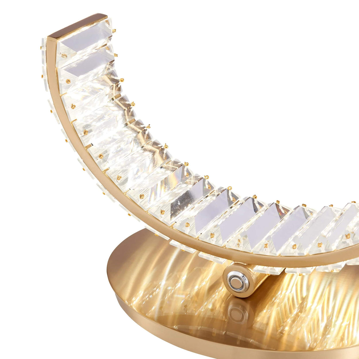 Modern Grace Crystal Gold Table Lamp / Touch & Dimmable / Left