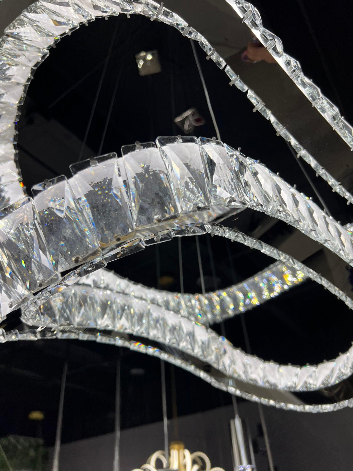 Monroe Crystal Chandelier in Chrome