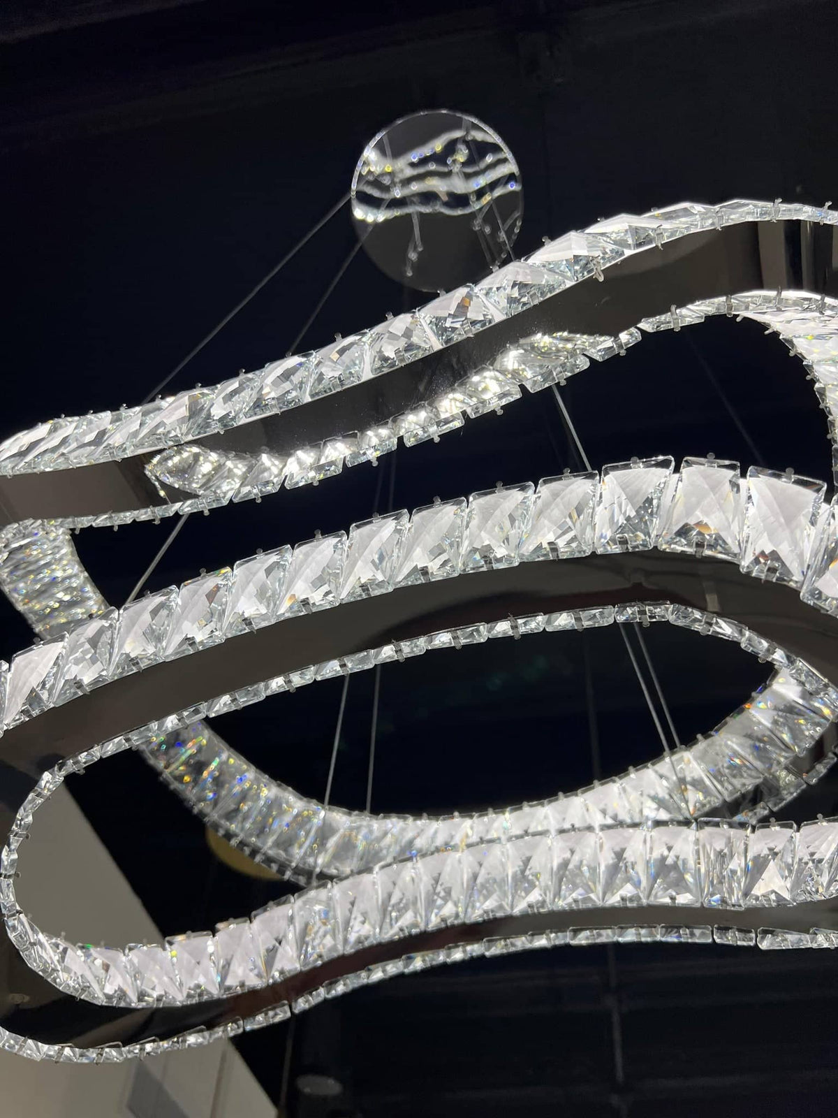 Monroe Crystal Chandelier in Chrome