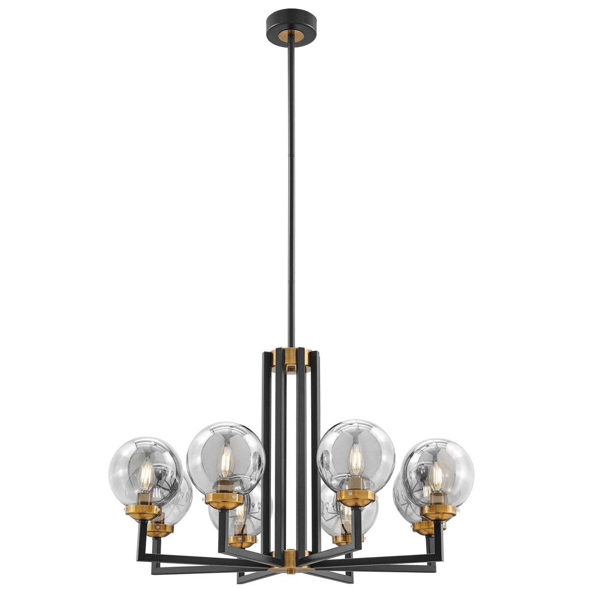 Finesse Decor Monachopsis Large Gold & Black Chandelier
