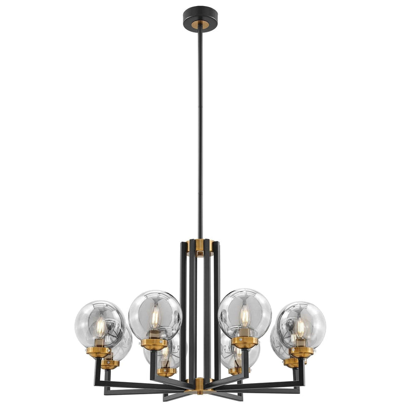 Finesse Decor Monachopsis Large Gold & Black Chandelier