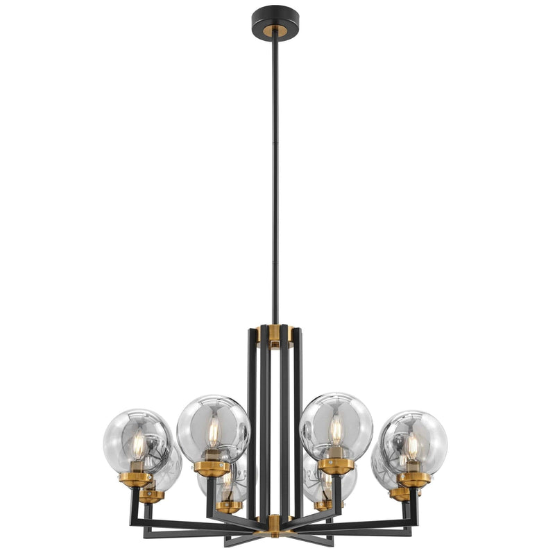 Monachopsis Small Gold & Black Chandelier