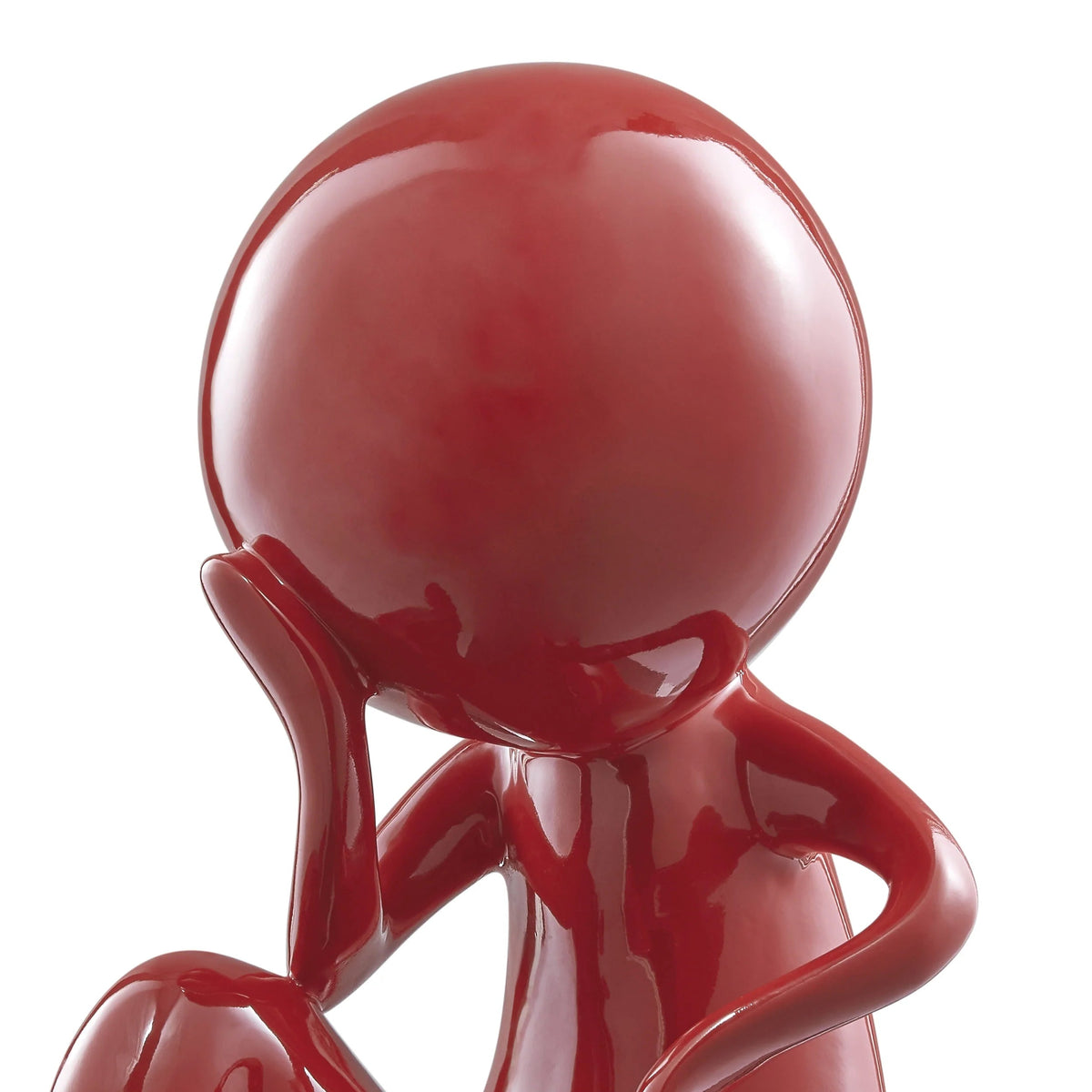 Rosso Thinker Sculpture / Modern Decor