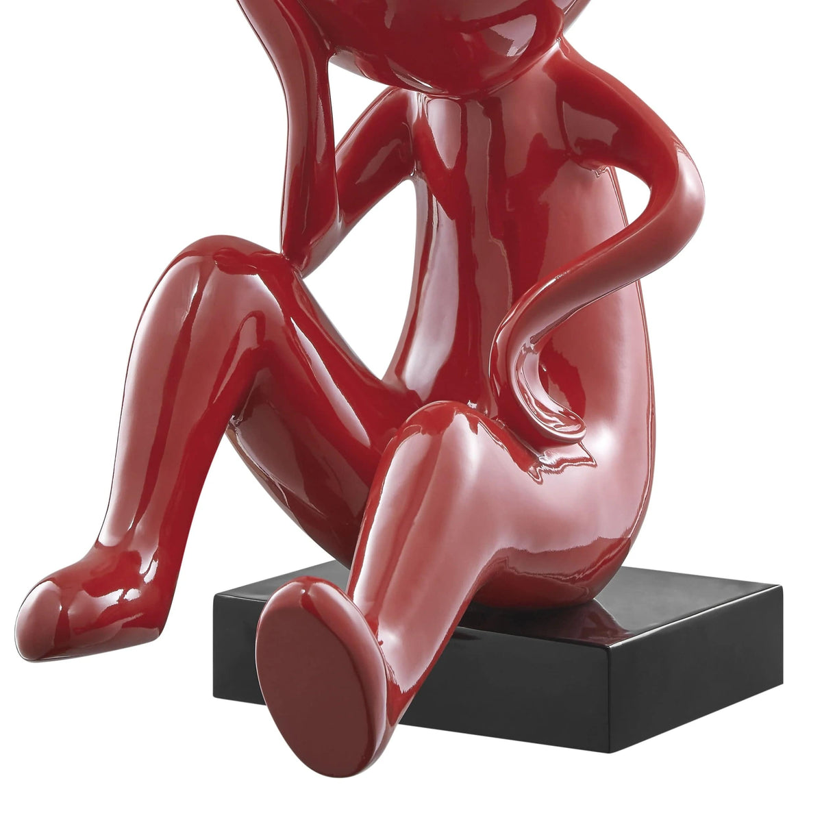 Rosso Thinker Sculpture / Modern Home Decor