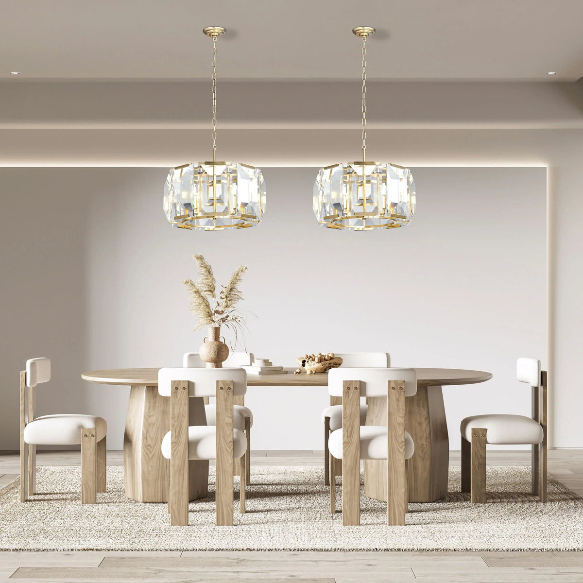 Schumann Symphony Small Gold Chandelier for Dining Room
