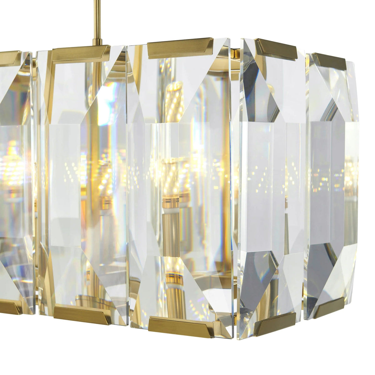 Schumann Symphony Rectangular Chandelier / 53" / Modern Pendant Lighting