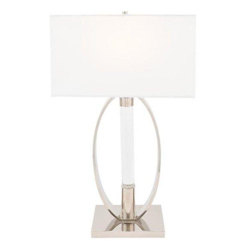 2 Light Sparkling Crystal & Chrome Table Lamp 