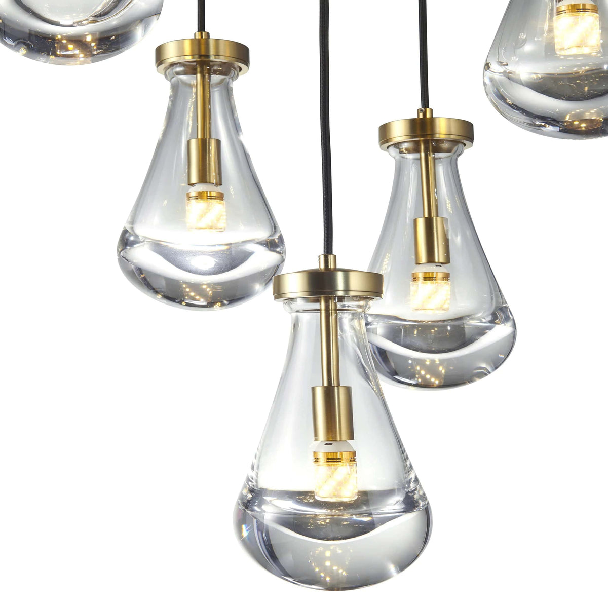 Strozzi Symphony Chandelier 7  Light / 18"D / Modern Pendant Lighting