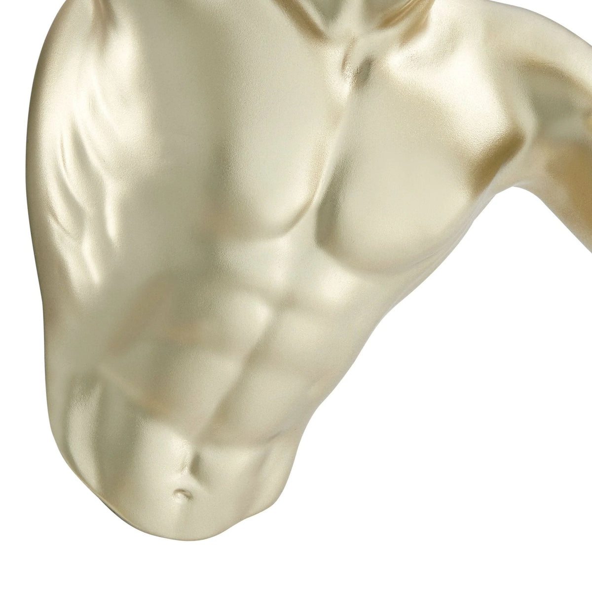 Wall Runner Man Sculpture Gold 13 Inch