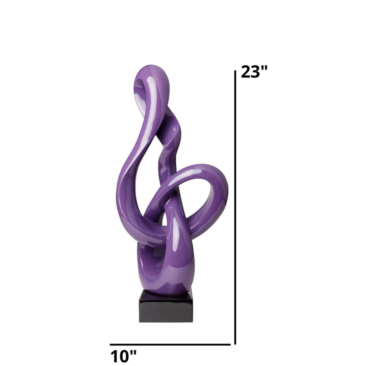 Antilia Abstract Sculpture in Violet / Small / Dimensions