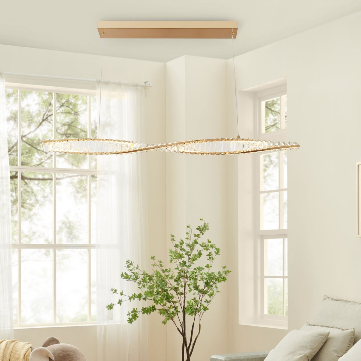 Towson Gold Modern Chandelier for Living Room