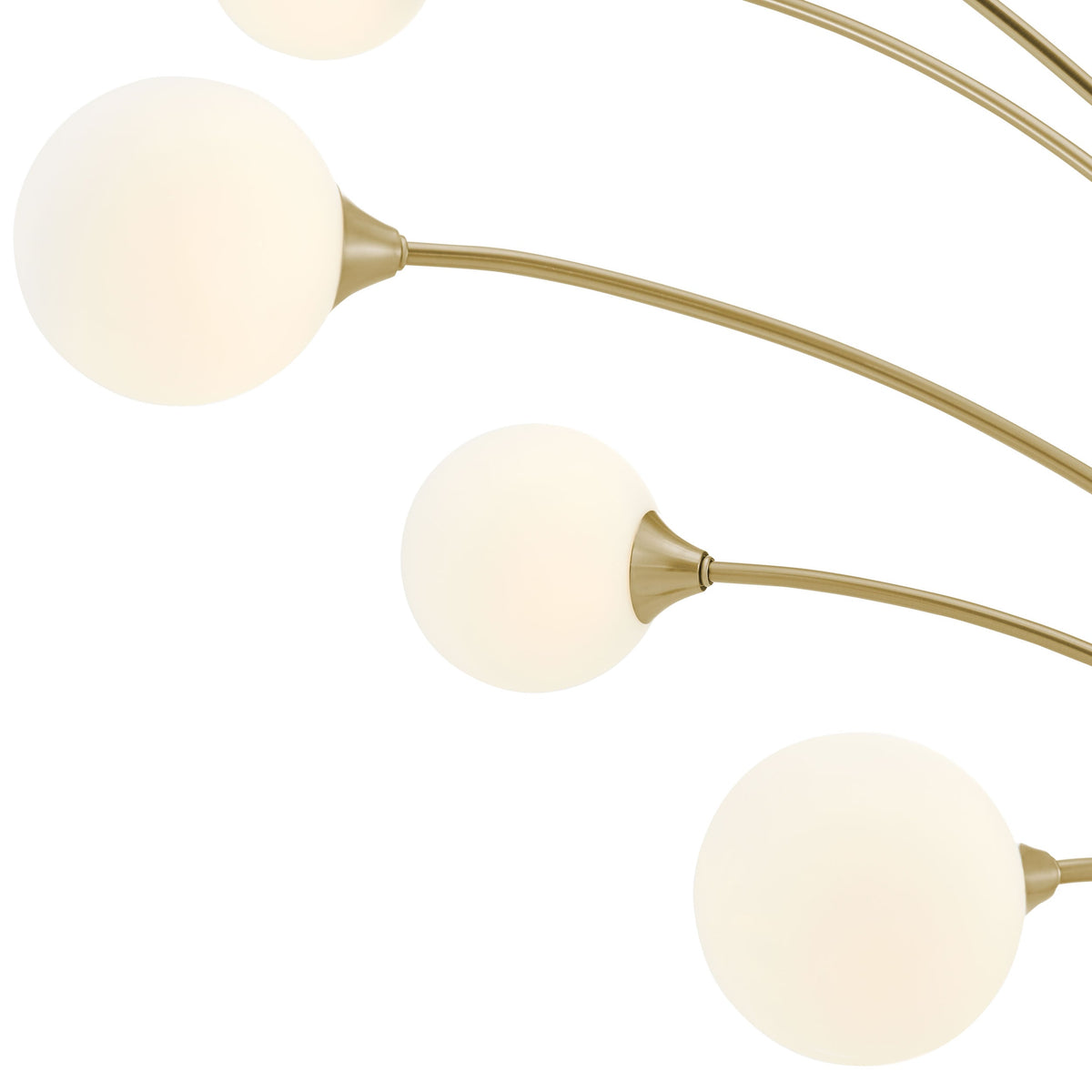 Anechdoche Modern Arc Floor Lamp / Gold / White