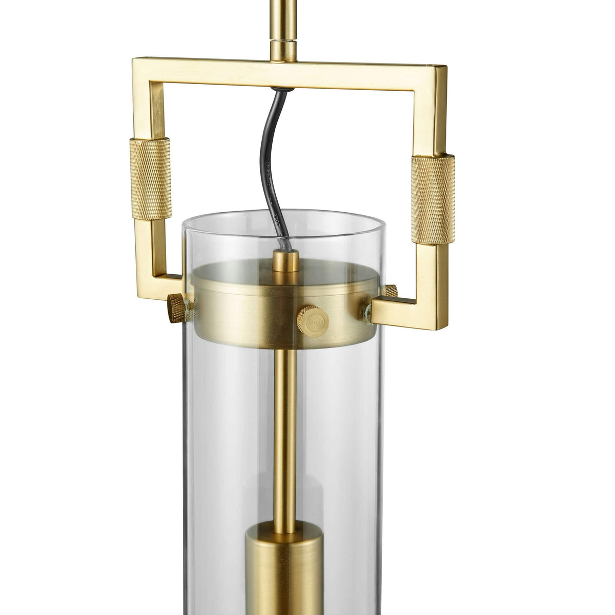 Zeus Crystal & Gold LED 1 Light Pendant