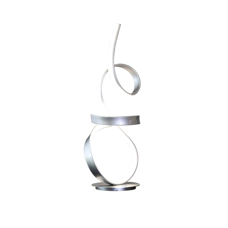Amsterdam LED Strip Table Lamp / Silver / Touch Dimmer