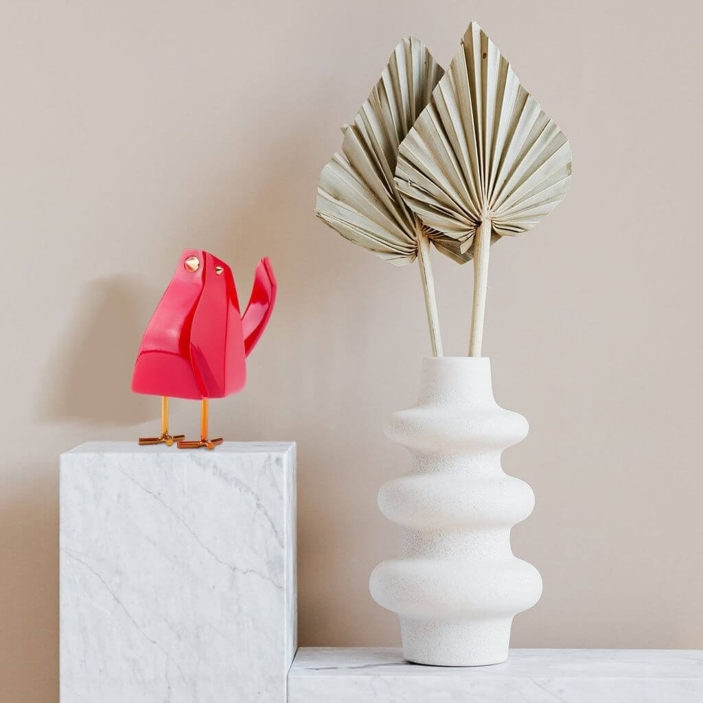 Bird Sculpture // Red