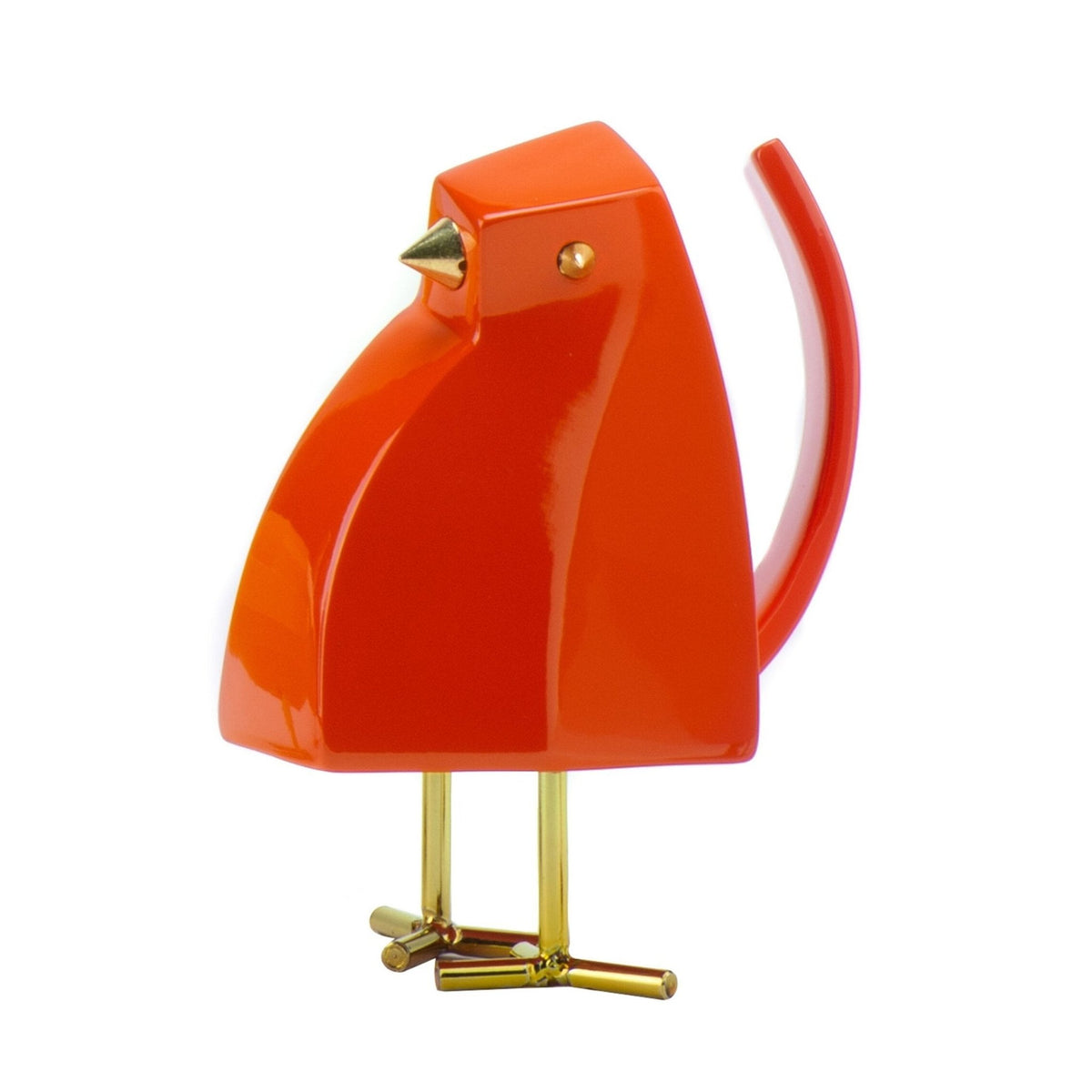 Finesse Decor Bird Sculpture in Orange
