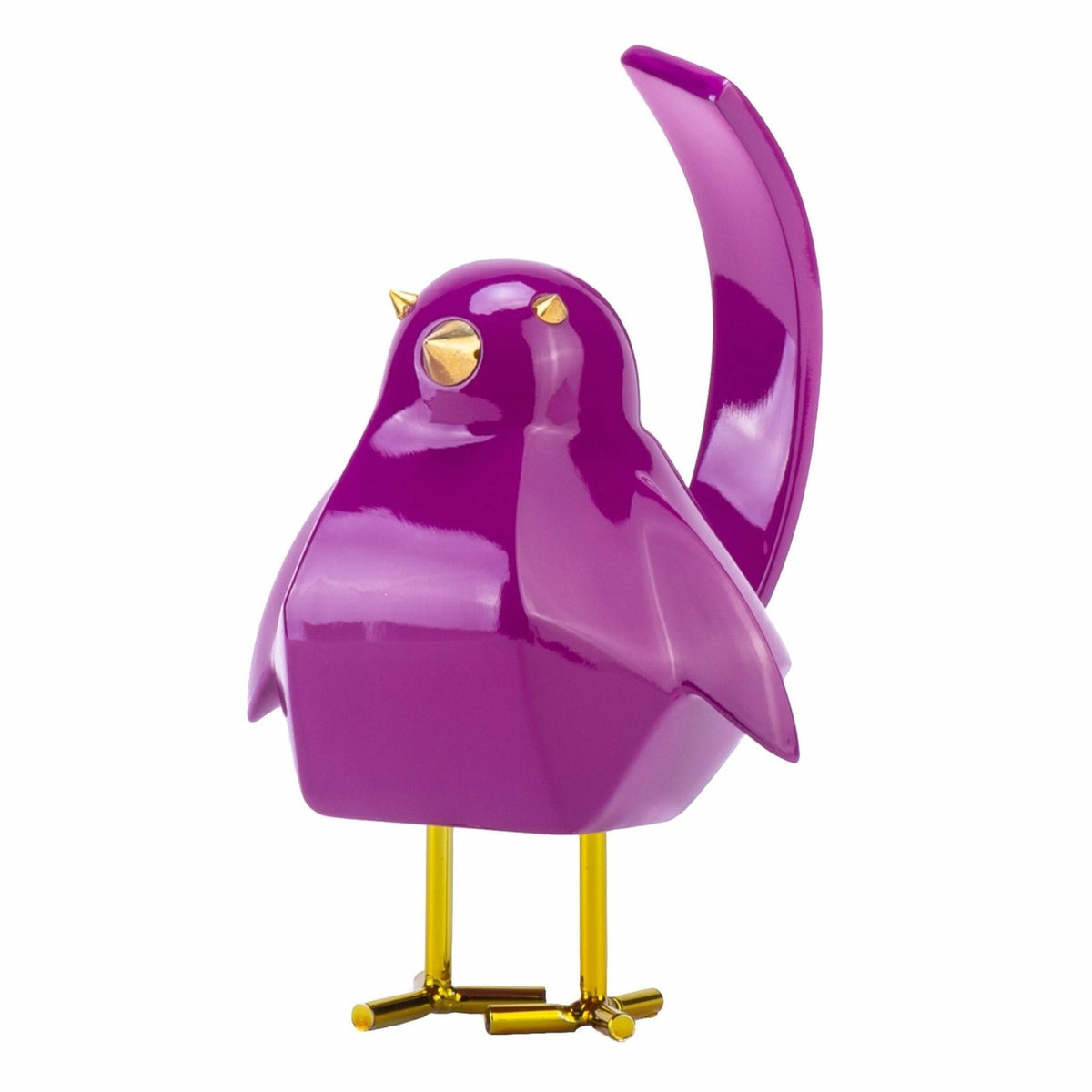 Bird Sculpture in Purple