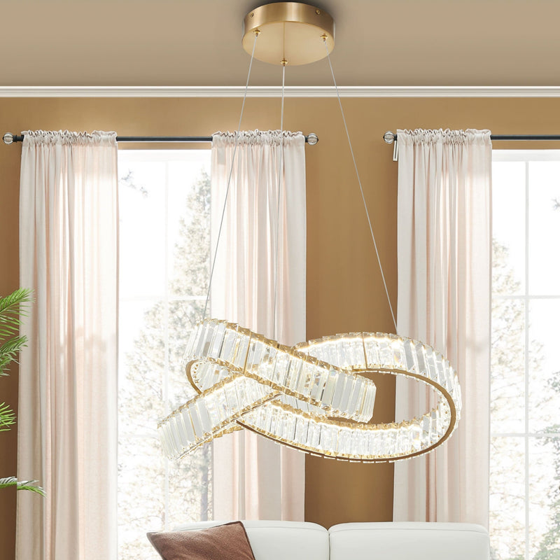 Richmond Chandelier in Brushed Gold