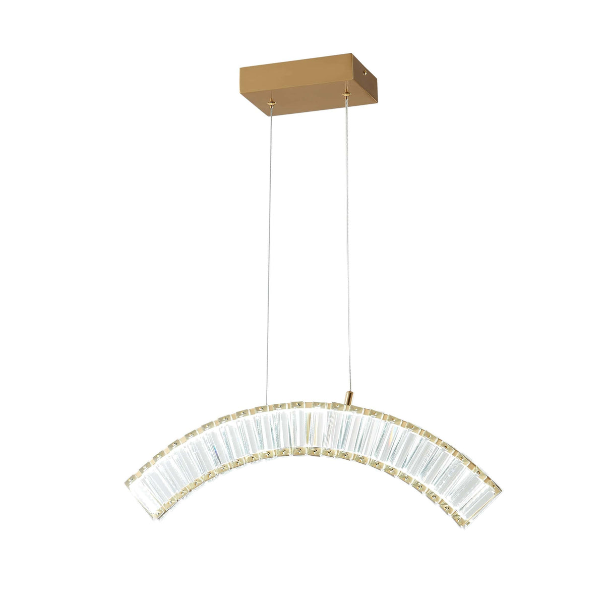 Sanford Brushed Gold Chandelier / 1 Light