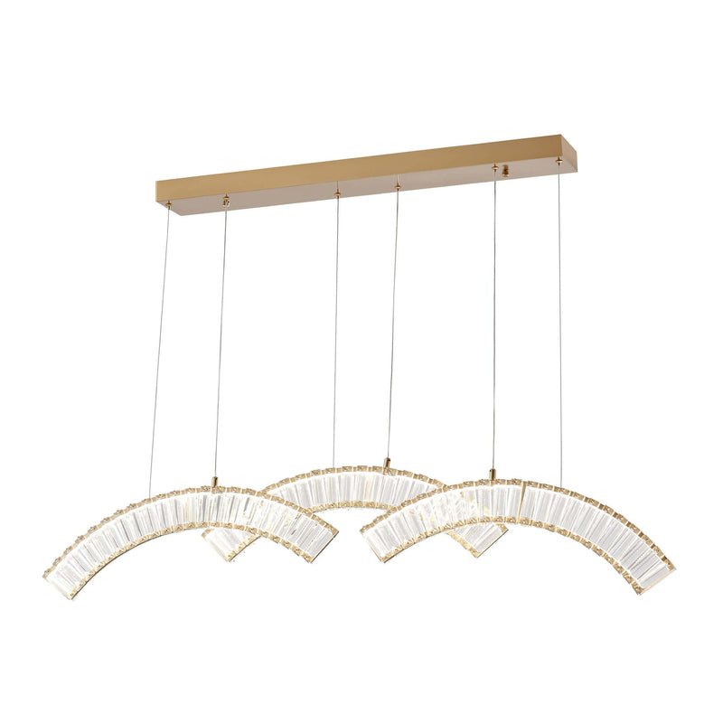 Sanford Brushed Gold Chandelier/ Modern Pendant Lighting