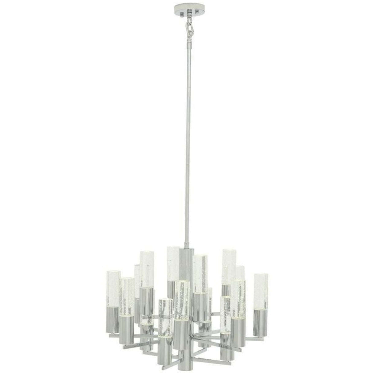 Crystal Cylinders Chandelier / 16 Lights / Dimmable