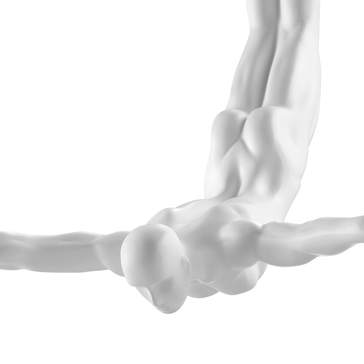 Diver Wall Art Decor Sculpture / 11" Matte White / Man Decor