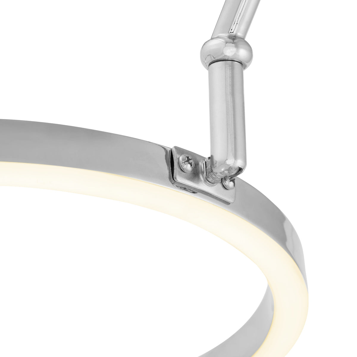 Hong Kong LED Three Ring Arc Floor Lamp / Chrome