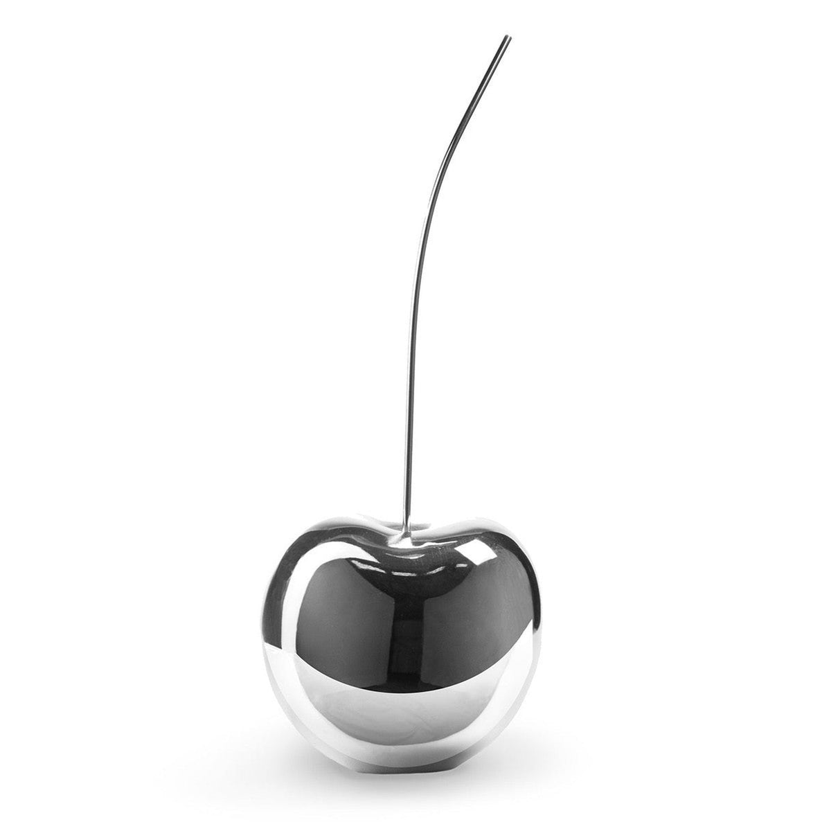 Medium Chrome Cherry Sculpture 22" Tall