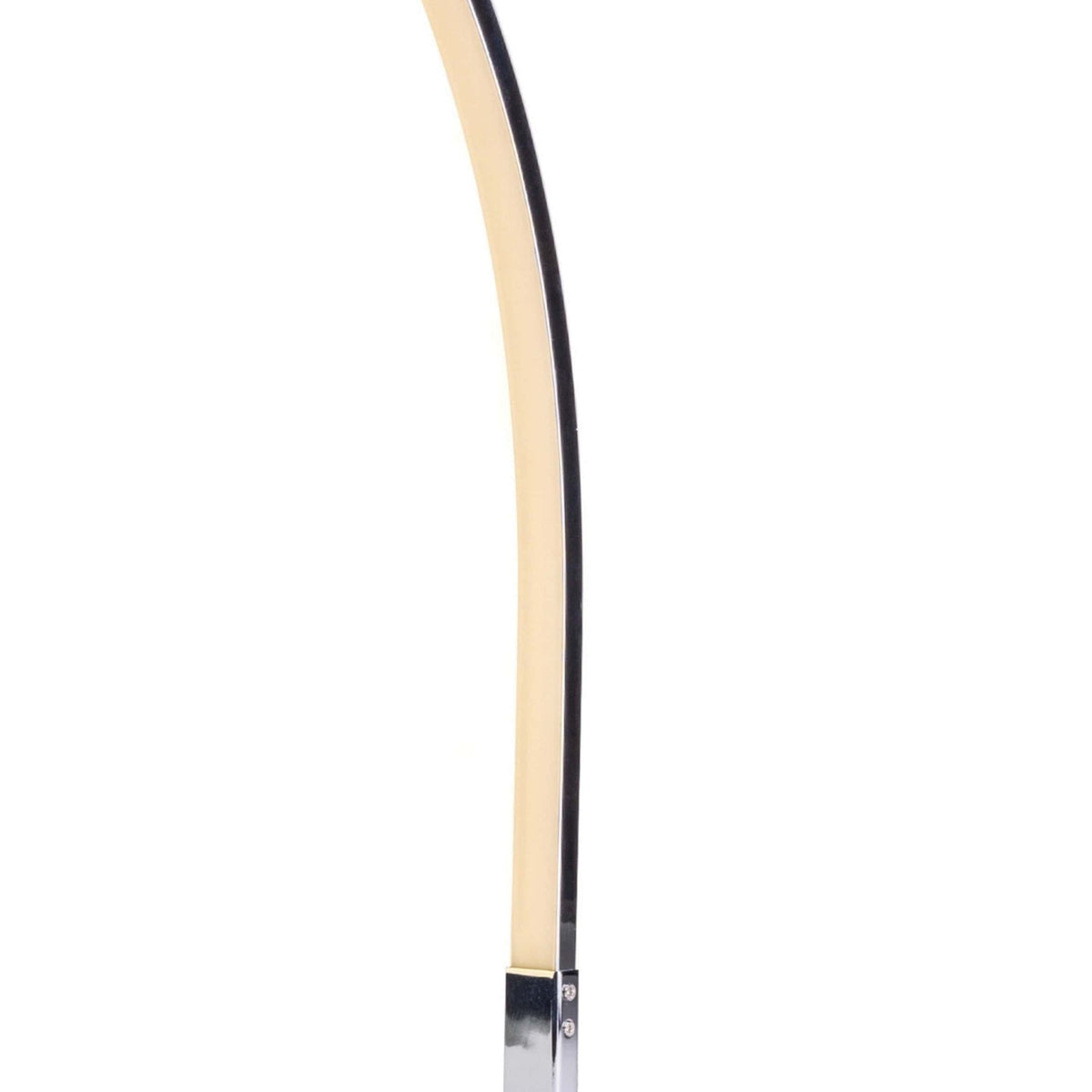 Modern LED Arc Table Lamp in Silver