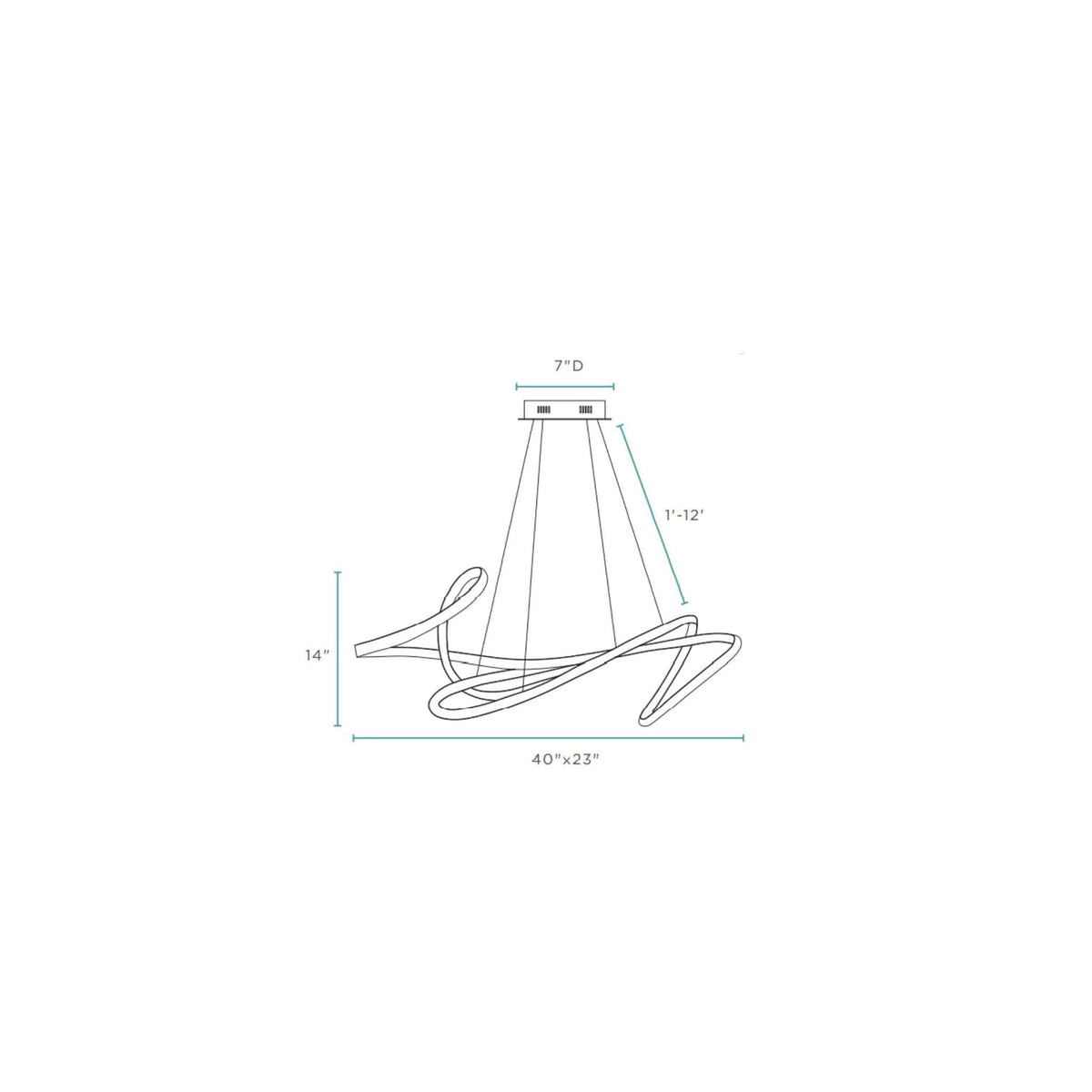 Moscow LED Chandelier / Chrome
