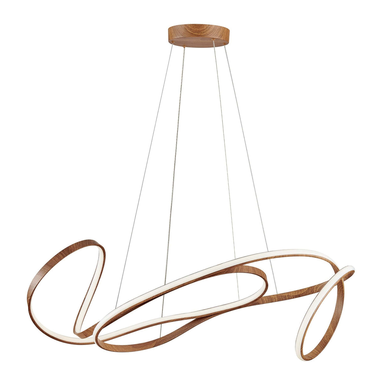 Moscow LED Modern Chandelier / Light Wood / Modern Lighting