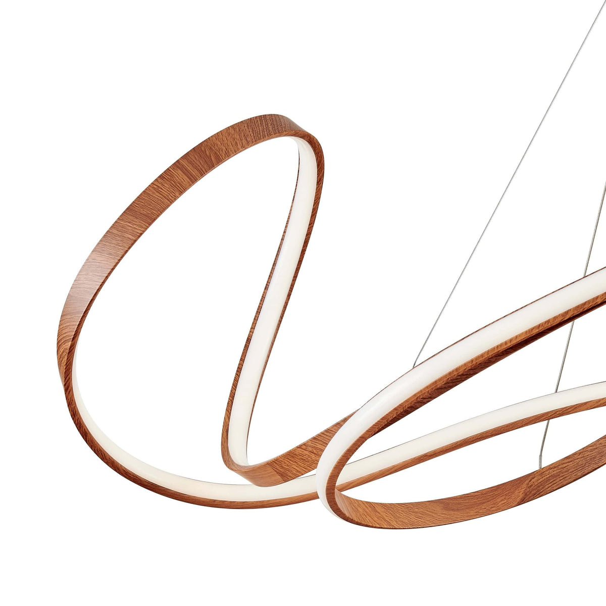 Moscow LED Chandelier / Light Wood / Modern Light Fixture
