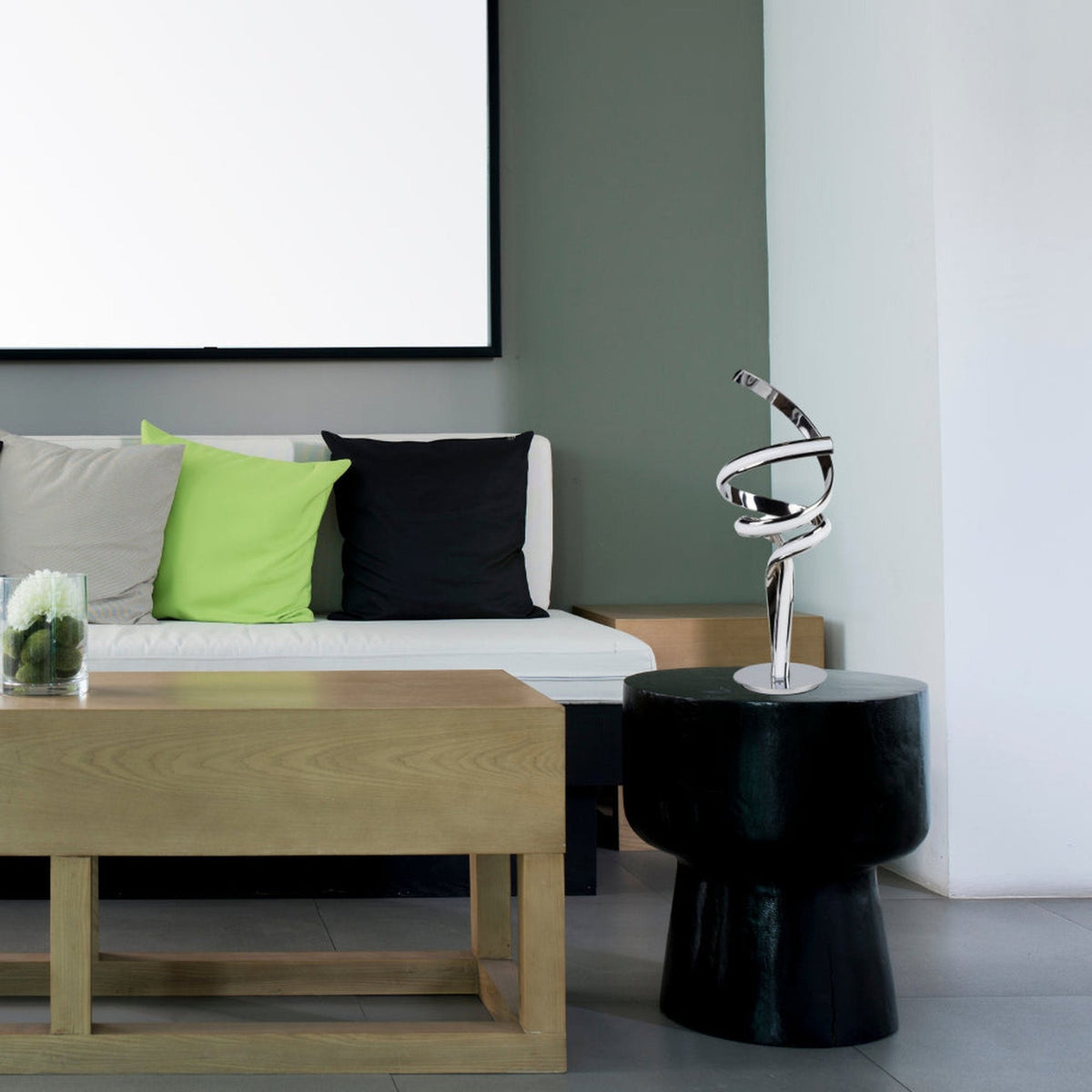 Modern Munich Chrome LED Table Lamp with Touch Dimmer