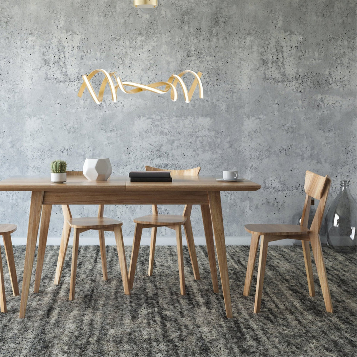 Munich LED Horizontal Chandelier / Gold / Modern Lighting