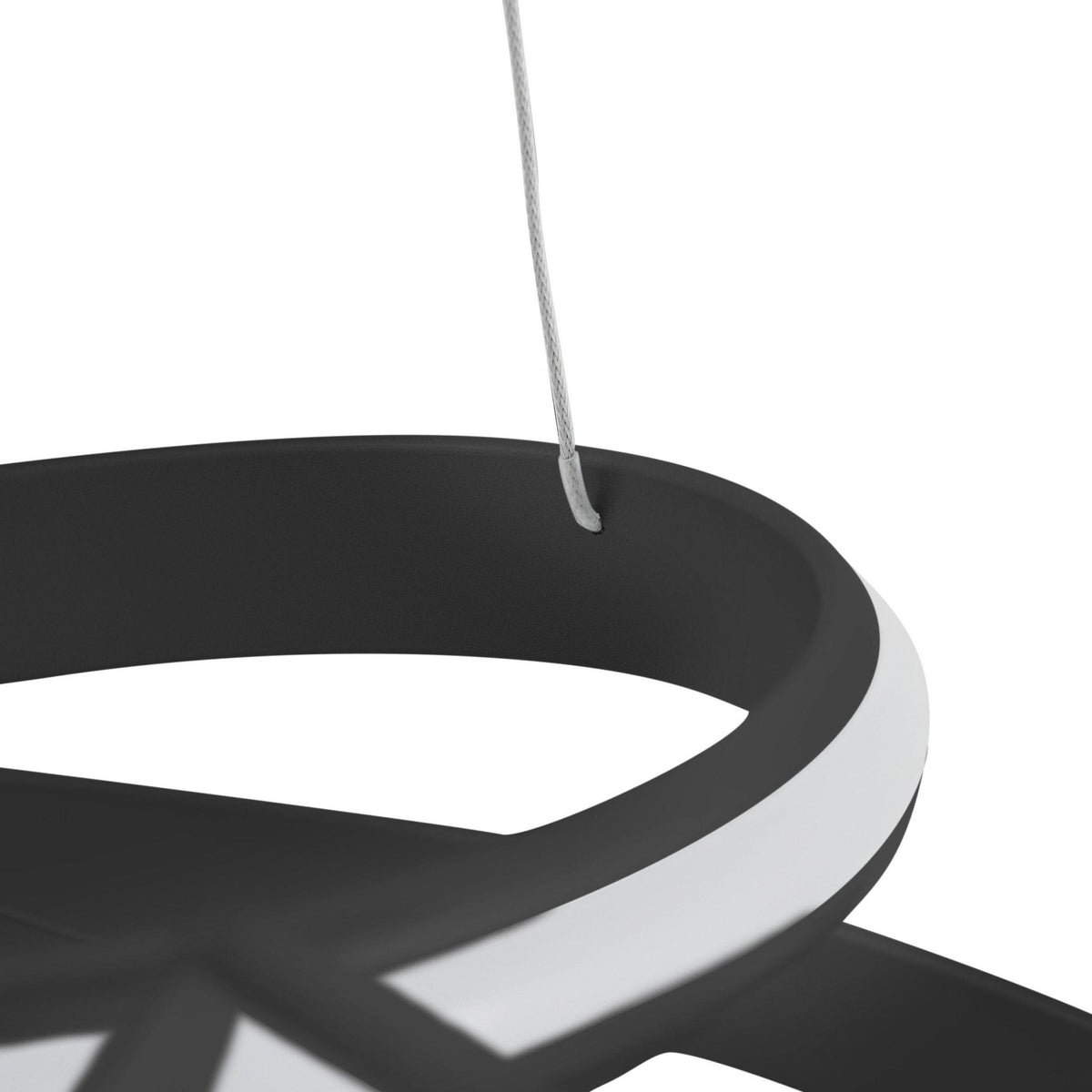 Oslo LED Adjustable Black Chandelier