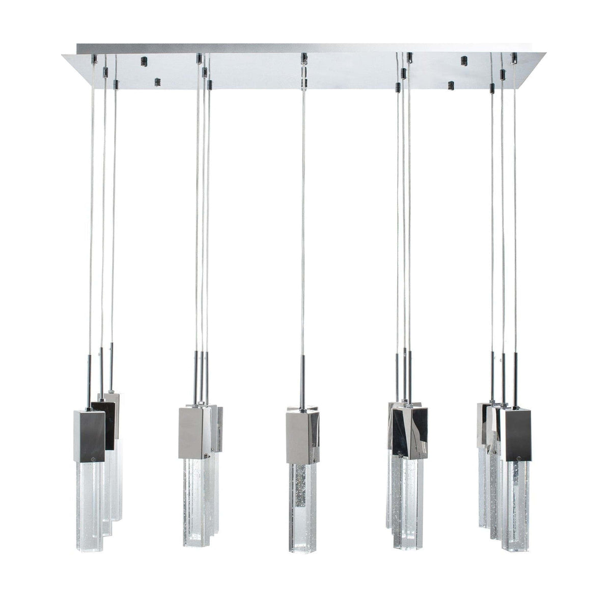 Short Crystal Sparkling Night Chandelier / Kitchen Island Lighting15 Light / 