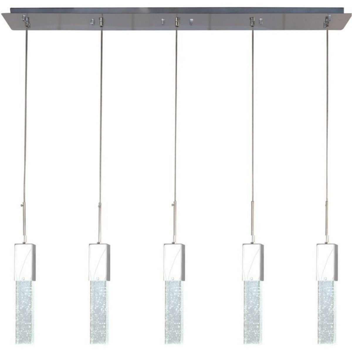 Sparkling Night Adjustable Crystal Chandelier for Kitchen Island
