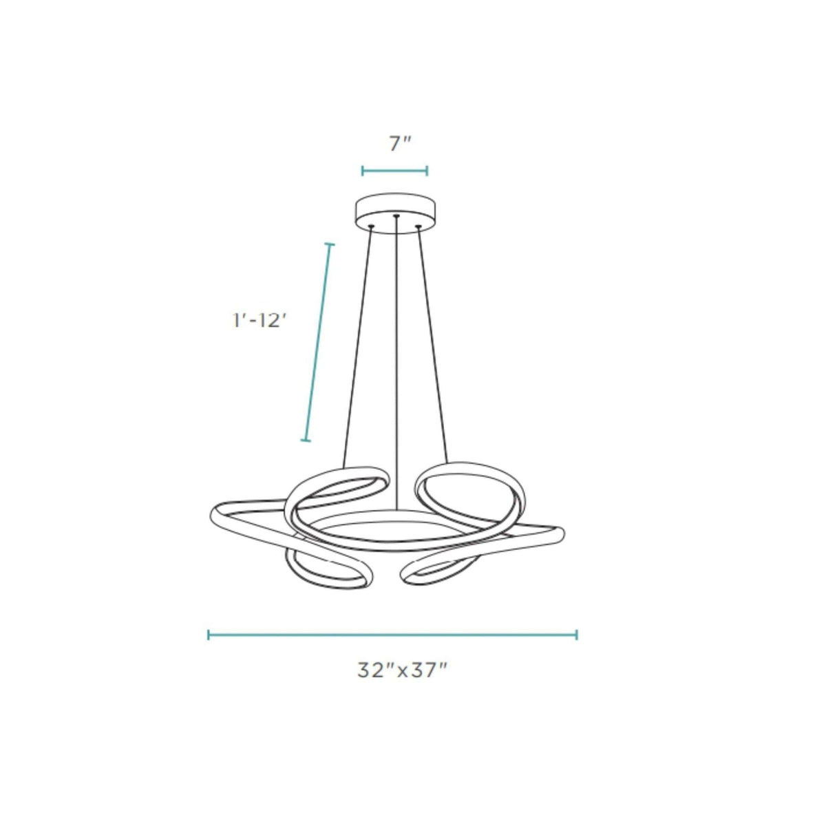Suzhou LED Adjustable Chrome Modern Chandelier